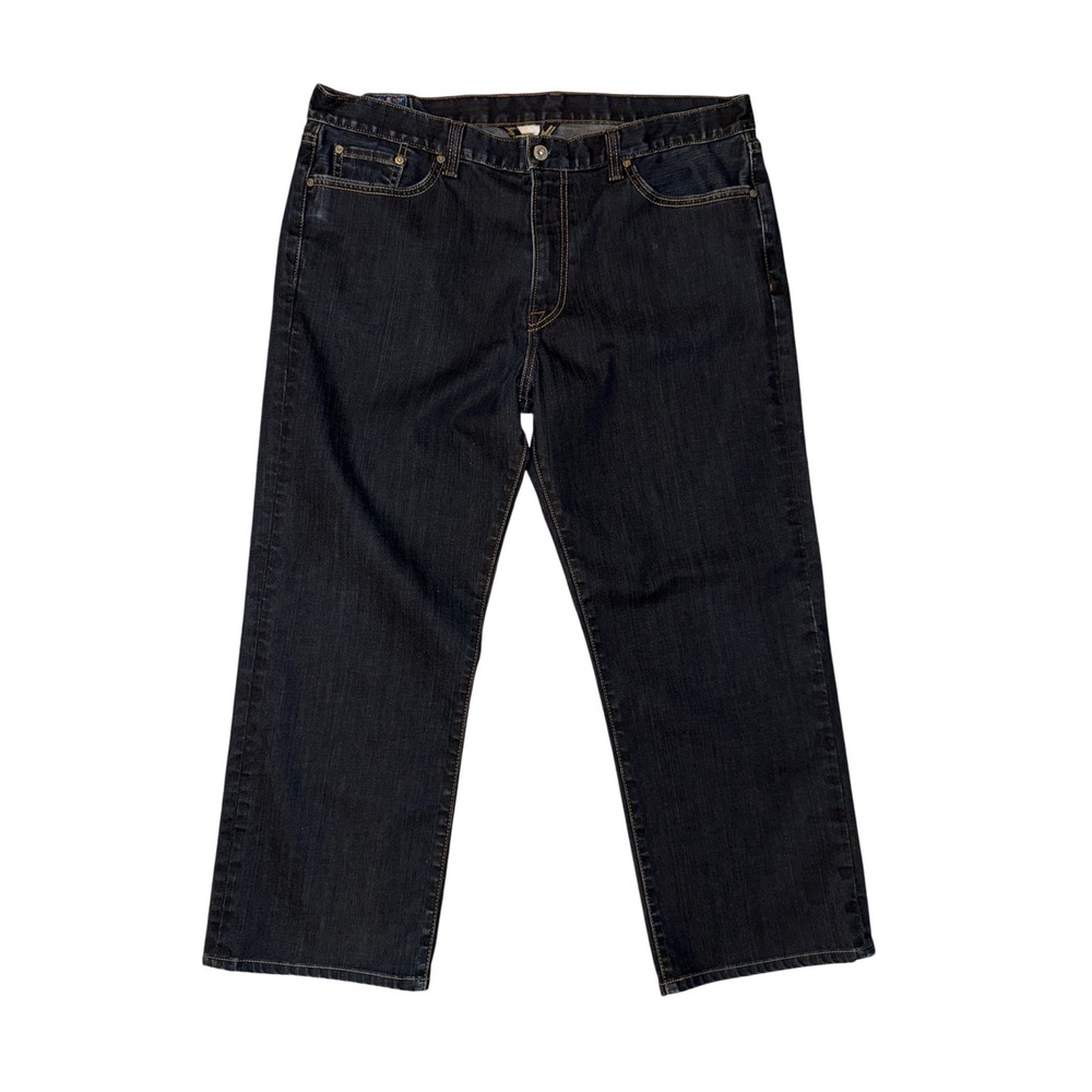 Lucky Brand Vintage Straight Jeans Mens 38 Dark Wash Good Made in USA Stretch